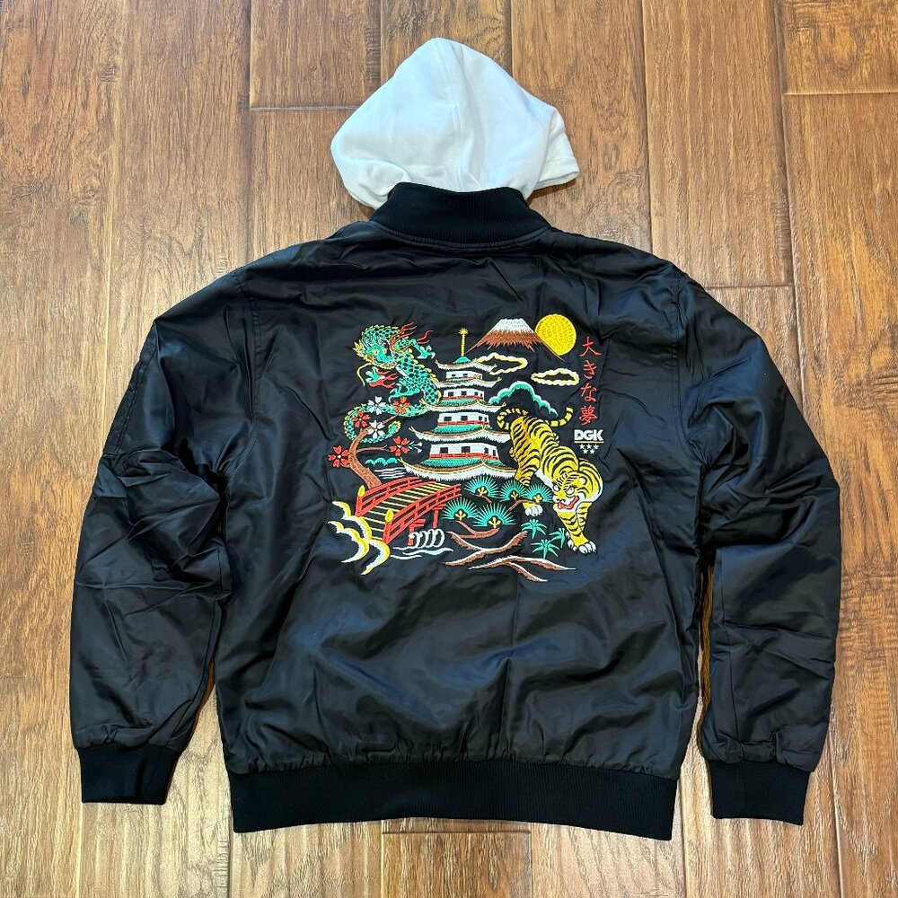 DGK HOODED BOMBER JACKET SIZE MEDIUM BRAND NEW